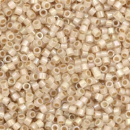 Perline Miyuki Delica 11/0 Beige lined opal AB DB-1731