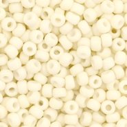 Rocailles Miyuki 8/0 Opaque matte cream white 8-2021