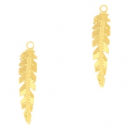 Pendenti in stile boh&eacute;mien a forma di piuma oro
