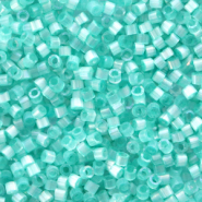 Perline Miyuki Delica 11/0 Silk satin dyed aqua green DB - 1812