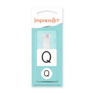 ImpressArt punzoni alfabeto 10 mm Monogram Q maiuscolo argento
