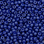Rocailles Miyuki 8/0 Duracoat opaque dyed navy blue 8-4493