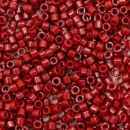 Perline Miyuki Delica 11/0 Opaque dyed maroon red DB-654