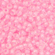 Rocailles Miyuki 8/0 Pink lined crystal 8-207
