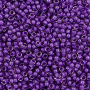 Rocailles Miyuki 11/0 Semi frosted dark lilac lined light amethyst 11-1932