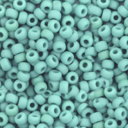Rocailles Miyuki 8/0 Opaque matte turquoise green 8-412F