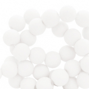 Perline in acrilico 8 mm bianco
