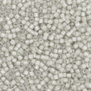 Perline Miyuki Delica 11/0 Fancy lined moonstone grey DB-2391