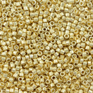 Perline Miyuki Delica 11/0 Duracoat galvanized pale gold DB-2501
