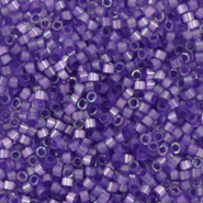 Perline Miyuki Delica 11/0 Silk satin dyed purple DB-1810