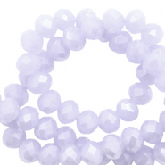 Perline sfaccettate 8x6 mm rondella blu lavanda delicato-effetto perlato