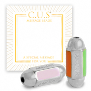 Message beads C.U.S® per bigiotteria "amour" argento (privo di nichel)