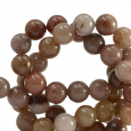 Perline in pietra naturale Quarzo 8mm marrone fulvo
