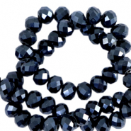 Perline sfaccettate 8x6 mm rondella blu interstellare-effetto perlato