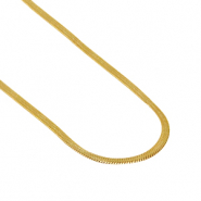 Collane in acciaio inossidabile catena a serpente oro