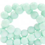 Perline di vetro 4 mm opache verde mare calmante