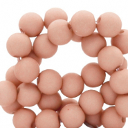 Perline in acrilico 6 mm opaca rosa malva polvere