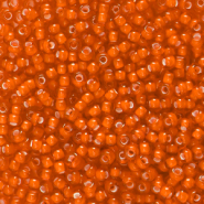 Rocailles Preciosa Ornela 8/0-95036 white lining-arancio rumba