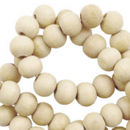Perline di legno tonde 12 mm naturale (colore naturale di legno)
