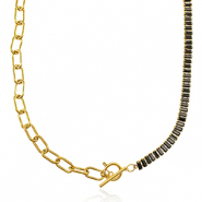 Collane in acciaio inossidabile oro-nero