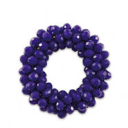 Ciondoli sfaccettati 32mm blu scuro