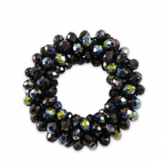 Ciondoli sfaccettati 32mm blu notte scuro AB
