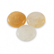 Perline di pietra naturale Quarzo a rondella 6mm giallo