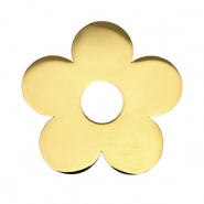 Ciondoli in acciaio inossidabile fiore oro
