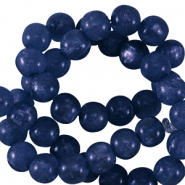 Perline Polaris 4 mm tonda Mosso blu reale