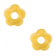 Ciondoli in acrilico fiore giallo