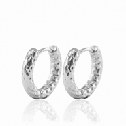 Orecchini in acciaio inossidabil a cerchio 21mm argento