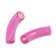 Perline in acrilico tubo viola magenta
