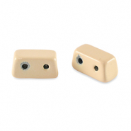 Perline Tile rettangolo beige albicocca