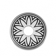 Perline di metallo DQ donut argento antico (privo di nichel)