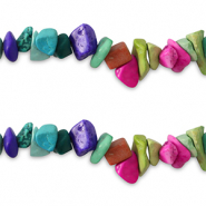Perline in pietra naturale chips multicolore