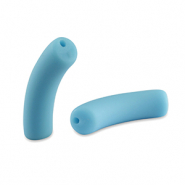 Perline in acrilico tubo opaca blu