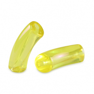 Perline in acrilico tubo giallo fresia-rivestimento AB