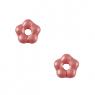 Perline Rep. Ceca fiore 5mm rosa corallo