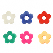 Perline Katsuki fiore 6mm multicolor-effeto perlato