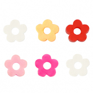Perline Katsuki fiore 6mm multicolor-effeto perlato