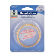 Beadalon Filo stile tedesco piazza 20Gauge oro
