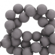 Perline in acrilico 6 mm grigio antico