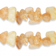 Perline in pietra naturale chips Quarzo citrino pesca pastello