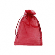 Sacchetti in organza 10x12cm rosa ciliegia&nbsp;
