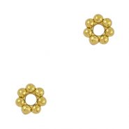 Perline in acciaio inossidabile anello separatore Bali 4mm oro
