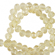 Perline sfaccettate 3x2mm rondella giallo Toscana