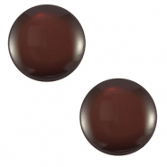 Cabochon Polaris Elements 12 mm classico Lucido marrone cacao