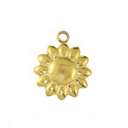 Ciondoli in acciaio inossidabile fiore oro