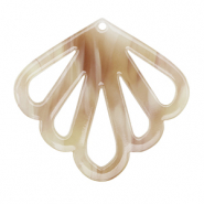 Pendenti in resina conchiglia beige