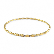 Bracciali in acciaio inossidabile contorto oro